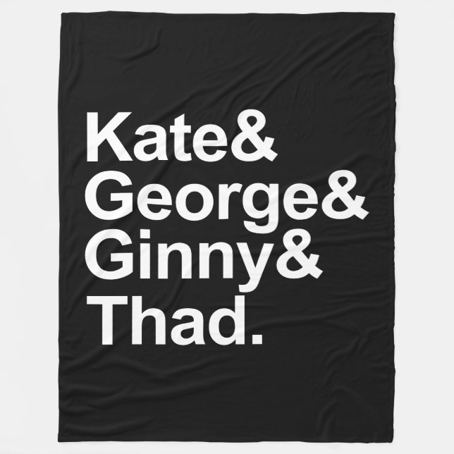 Math Detectives - Kate, George, Ginny, and Thad Fleece Blanket (Front)