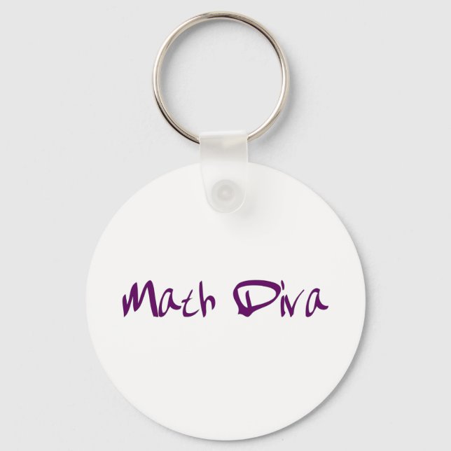 Math Diva Key Ring (Front)