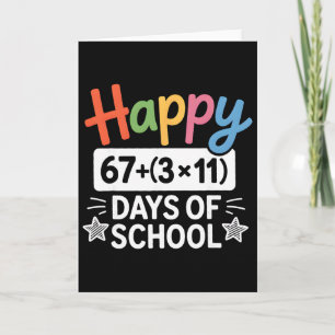 Math Equation 100th Day Teacher Happy 100 Days Of Card