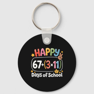 Math Equation 100th Day Teachers Kids 100 Days Of  Key Ring