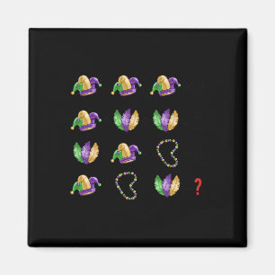 Math Equation Mardi Gras Beads Masks Teacher Stude Magnet