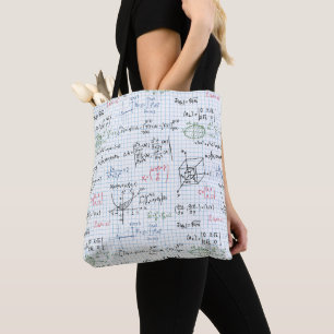 Math Equation Pattern Tote Bag