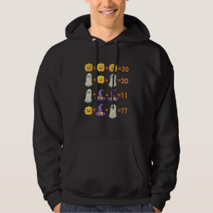 Math Equation Pumpkin Ghost Witch Bat Halloween Te Hoodie