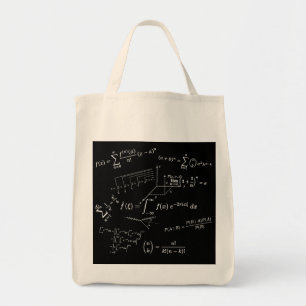 math equations and formulas, calculus, algebra... tote bag