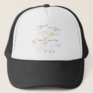 math equations and formulas trucker hat