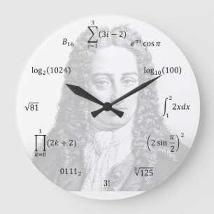 Math Equations and Notations Large Clock