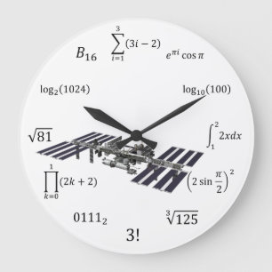 Math Equations and Notations Large Clock