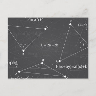 Math Equations Postcard