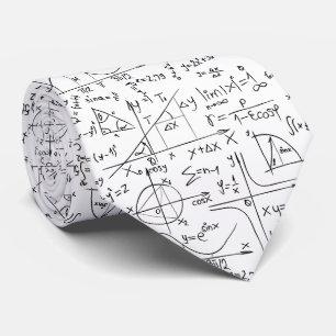 Math Equations Seamless Pattern Tie