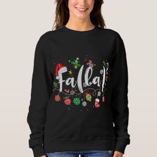 Math Fa La 8 Santa Christmas Pyjamas Teacher Stude Sweatshirt