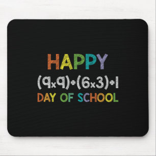 Math Formula 100 Days Of School 100th Day Fun Cute Mouse Pad