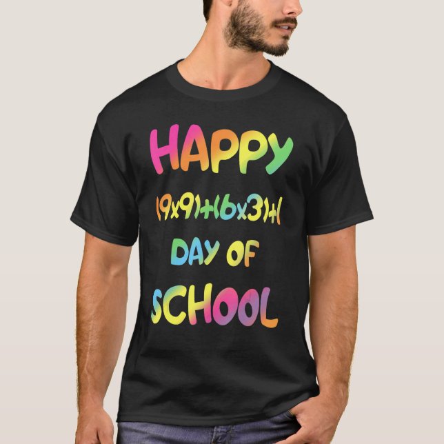Math Formula 100 Days Of School Back To School Tea T-Shirt (Front)