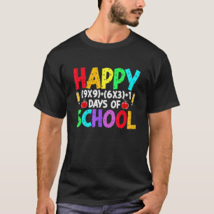 Math Formula 100 Days Of School Cool Math Teacher T-Shirt