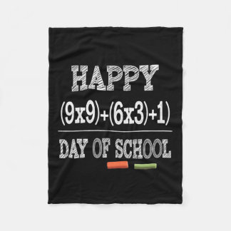 Math Formula 100 Days Of School  Fleece Blanket