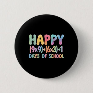 Math Formula 100 Days Of School Funny Equation Tea 6 Cm Round Badge