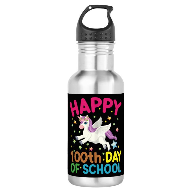 Math Formula 100 Days Of School Funny Math Teacher 532 Ml Water Bottle (Front)