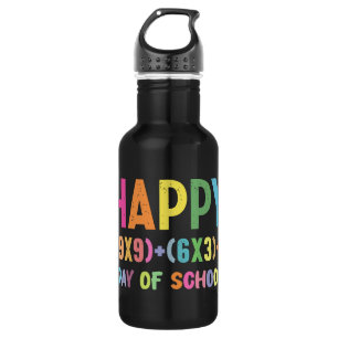 Math Formula 100 Days Of School Funny Math Teacher 532 Ml Water Bottle