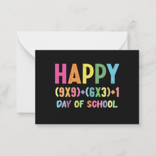 Math Formula 100 Days Of School Funny Math Teacher Card