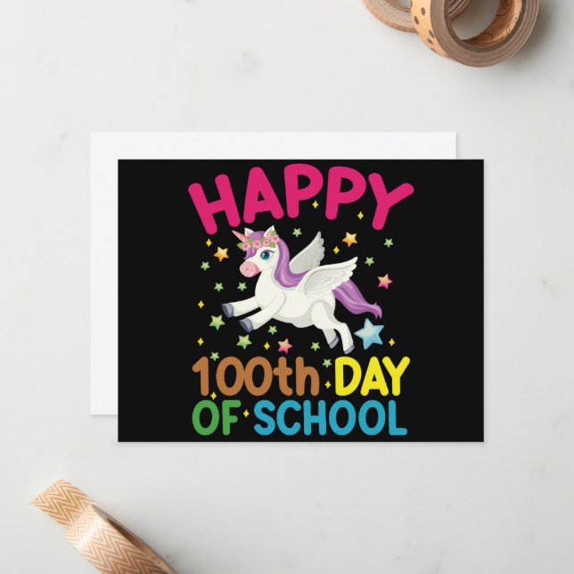Math Formula 100 Days Of School Funny Math Teacher Card (Front/Back In Situ)