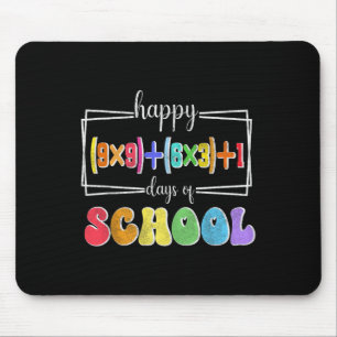 Math Formula 100 Days Of School Funny Math Teacher Mouse Pad