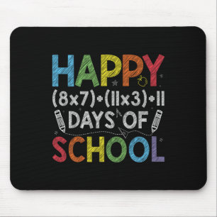 Math Formula 100 Days Of School Funny Math Teacher Mouse Pad