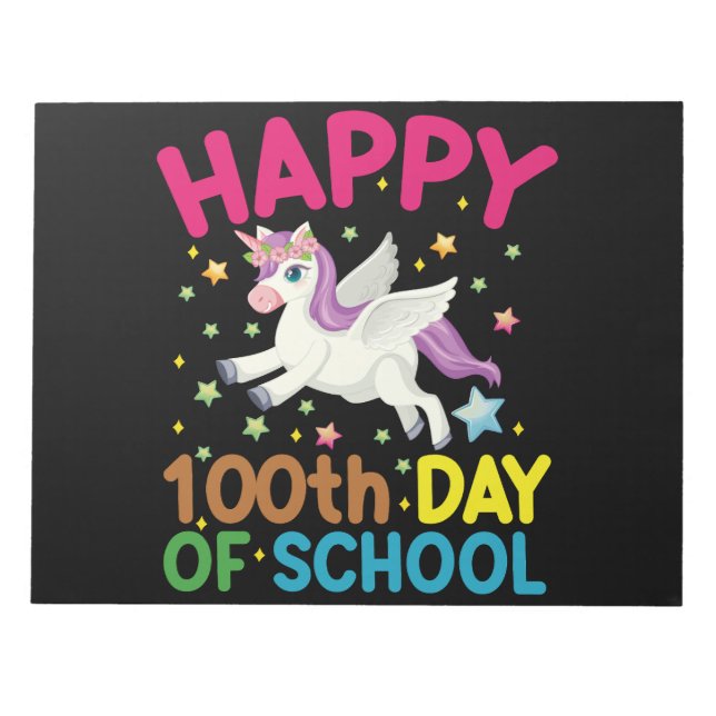 Math Formula 100 Days Of School Funny Math Teacher Notepad (Front)