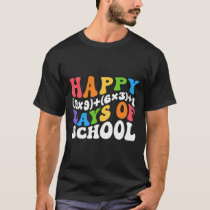 Math Formula 100 Days Of School Funny Math Teacher T-Shirt