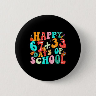 Math Formula 100 Days Of School Funny Teacher 67 1 6 Cm Round Badge