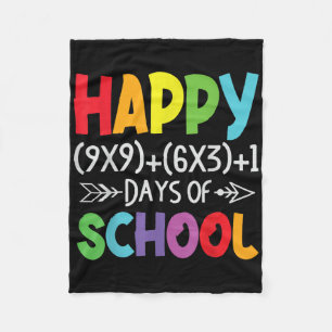 Math Formula 100 Days Of School Gifts Math Teacher Fleece Blanket