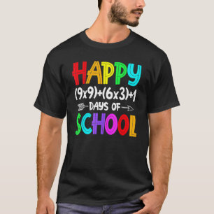 Math Formula 100 Days Of School Math Teacher 100t T-Shirt