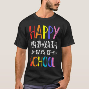Math Formula 100 Days Of School Math Teacher 100t T-Shirt