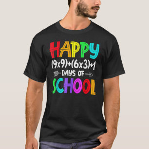 Math Formula 100 Days Of School  Math Teacher 100t T-Shirt