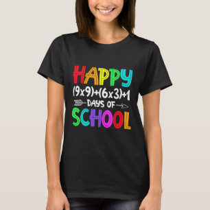 Math Formula 100 Days Of School Shirt Math Teacher