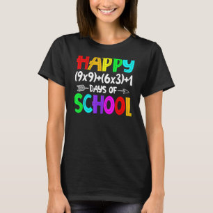 Math Formula 100 Days Of School Shirt Math Teacher