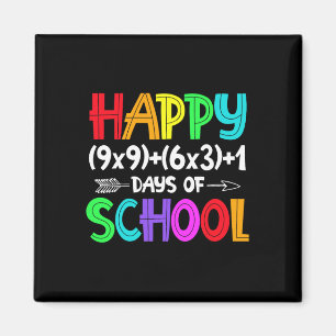 Math Formula 100 Days Of School Shirt Math Teacher Magnet
