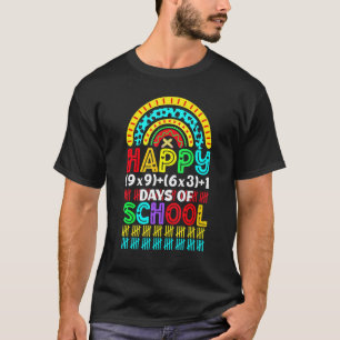 Math Formula 100 Days Of School Teacher Boy Girl 2 T-Shirt