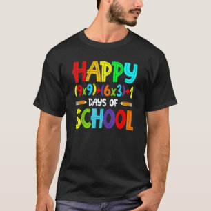 Math Formula 100 Days Of School Teacher Boy Girl G T-Shirt