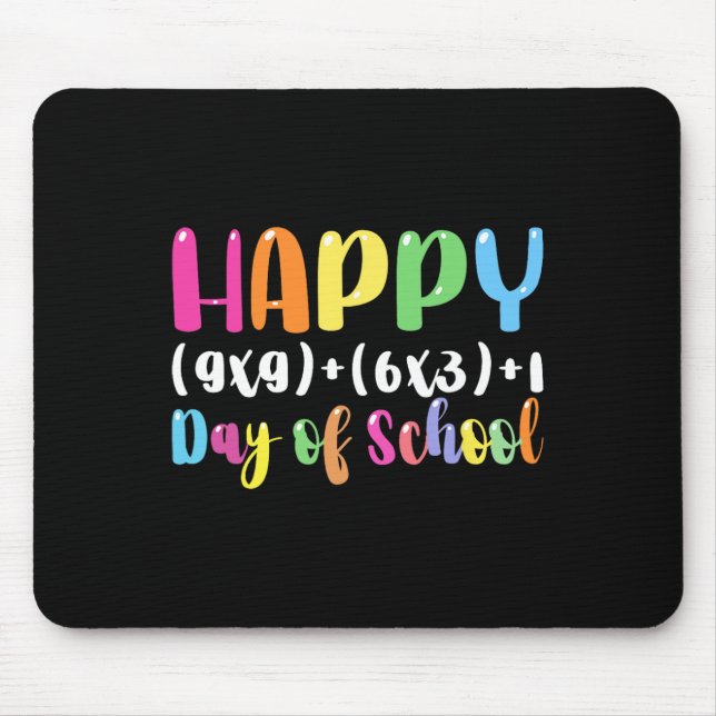 Math Formula 100 Days Of School Teacher Boy Girl  Mouse Pad (Front)