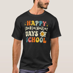 Math Formula 100 Days Of School Teacher Boy Girl T-Shirt