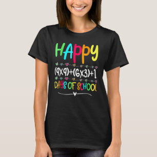 Math Formula 100 Days Of School Teacher Boy Girl T-Shirt