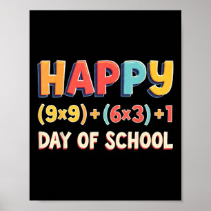Math Formula 100 Days Of School Teacher Boys Girls Poster