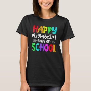 Math Formula 100 Days Of School Teacher Boys Girls T-Shirt