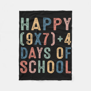 Math Formula 67 Days Of School Funny Math Teacher Fleece Blanket