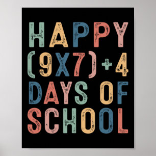 Math Formula 67 Days Of School Funny Math Teacher Poster