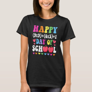 Math Formula Happy 100 Days Of School 100th Day Ma T-Shirt