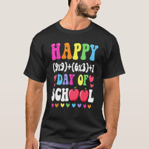 Math Formula Happy 100 Days Of School 100th Day Ma T-Shirt