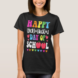 Math Formula Happy 100 Days Of School 100th Day Ma T-Shirt