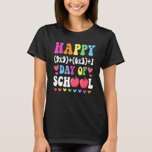 Math Formula Happy 100 Days Of School 100th Day Ma T-Shirt