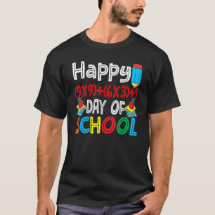 Math Formula Happy 100 Days Of School 100th Day Te T-Shirt