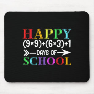 Math Formula Happy 100 Days Of School Funny Math T Mouse Pad